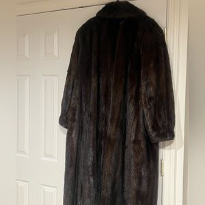 100% Genuine Minx Dark Brown/Medium Brown Coat